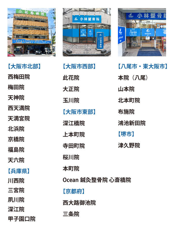 小林整骨院　関西 31院