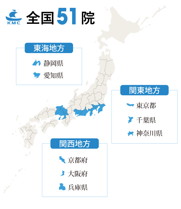 小林整骨院 全国51院展開。関西・東海・関東