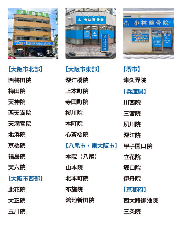 小林整骨院　関西 34院