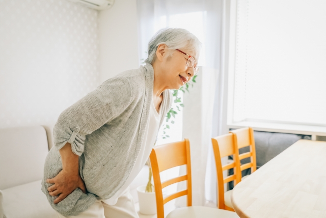 運動不足や筋力低下