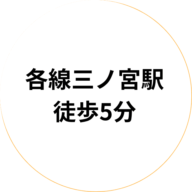 各線三ノ宮駅徒歩5分